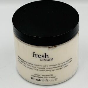 Philosophy Fresh Cream Glazed Body Souffle 16 fl oz Super Size Unused With Sea